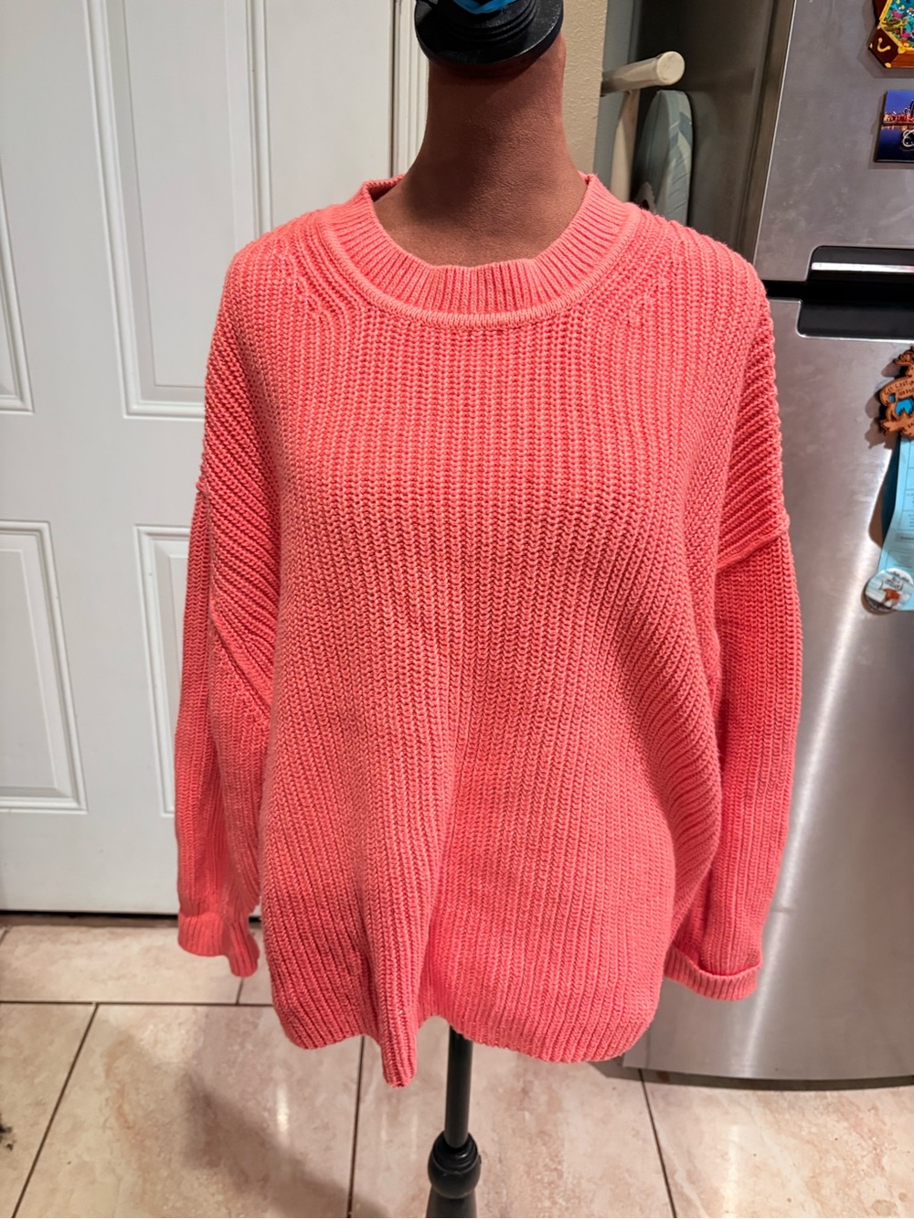 Banana Republic Coral Crewneck Sweater